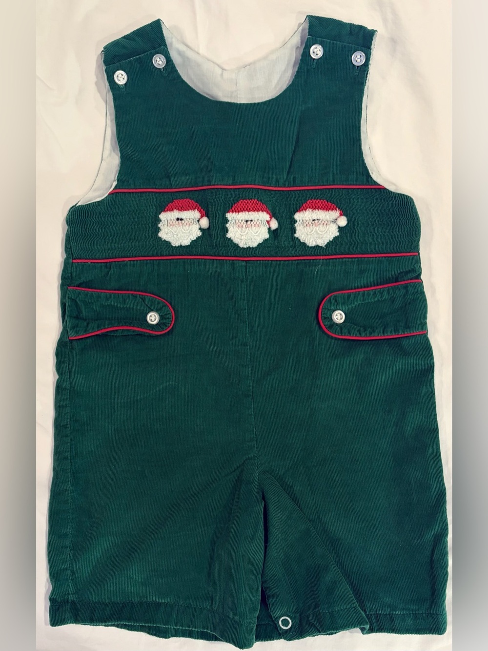 The Smocking Place fully lined smocked & embroidered Jon Jon sz 12 mo EUC